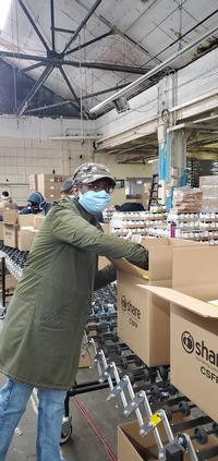Sheryl at the SHARE Distribution Center